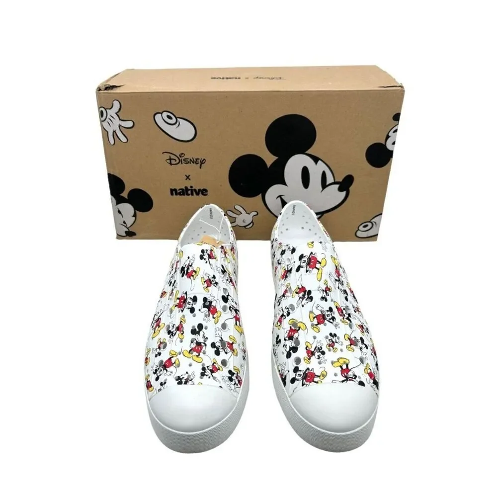 Native Jefferson Disney Mickey Print Slip-On Water Shoes Men’s 11 Women's 13